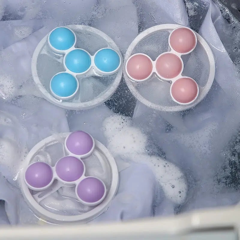 2er-Pack Wiederverwendbares schwimmendes Netz zur Entfernung von Haaren und Fusseln