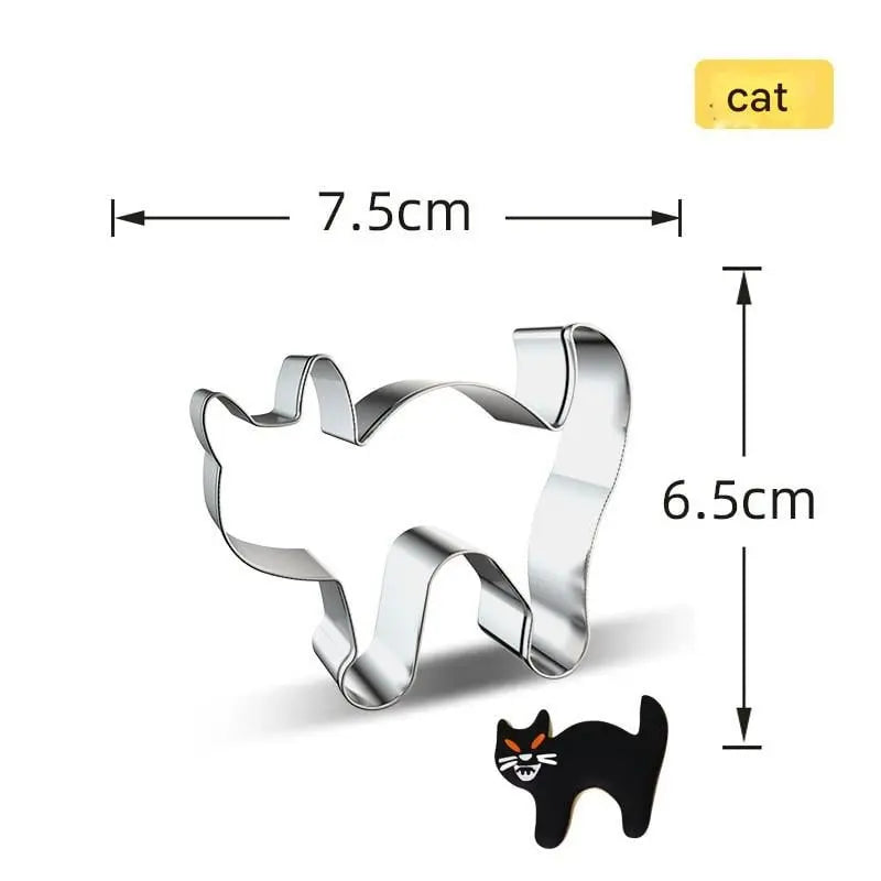 4+3 Gratis | Keksformen Halloween | Set aus hochwertigem Edelstahl