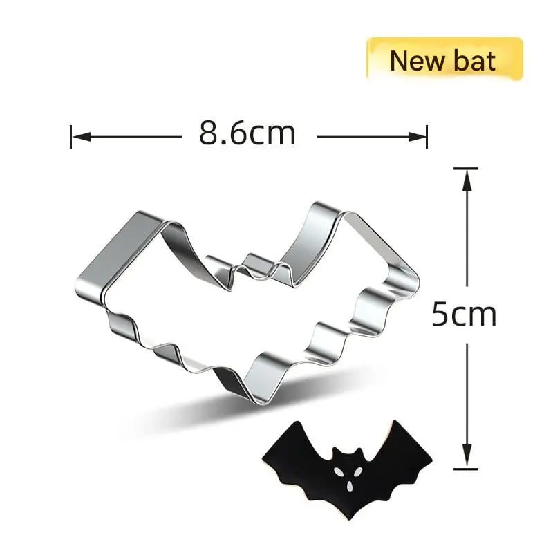 4+3 Gratis | Keksformen Halloween | Set aus hochwertigem Edelstahl